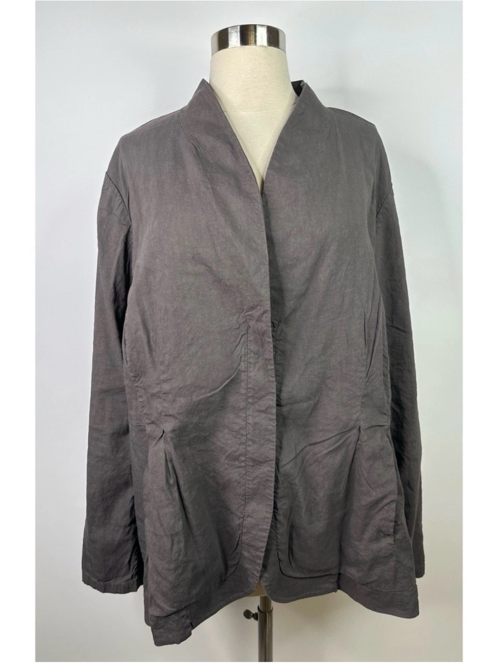 Eileen Fisher Women’s Shawl Collar Open Front Jacket